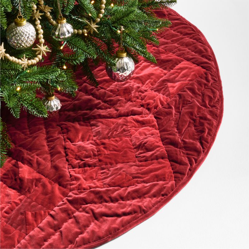 Red Velvet Heritage Christmas Tree Skirt - image 0 of 7