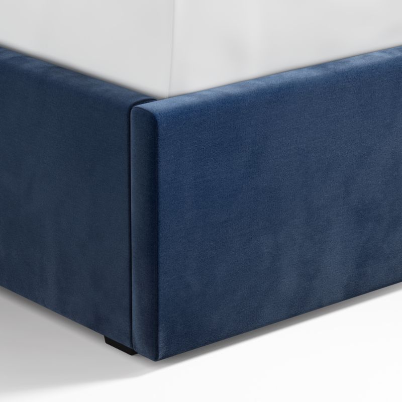 Arvada 54" Navy King Upholstered Headboard with Storage Bed Base - image 3 of 5