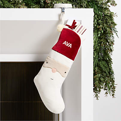 Wonderland Velvet Light Santa Kids Christmas Stocking