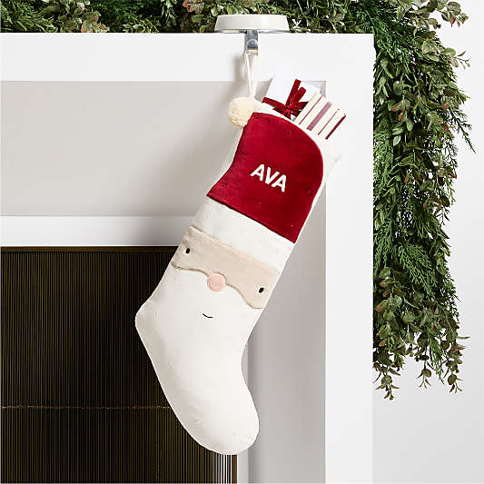 Wonderland Velvet Light Santa Kids Christmas Stocking