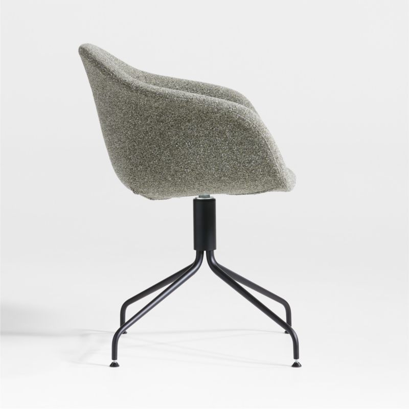 Veneto Modern Green Swivel Office Chair - image 3 of 6