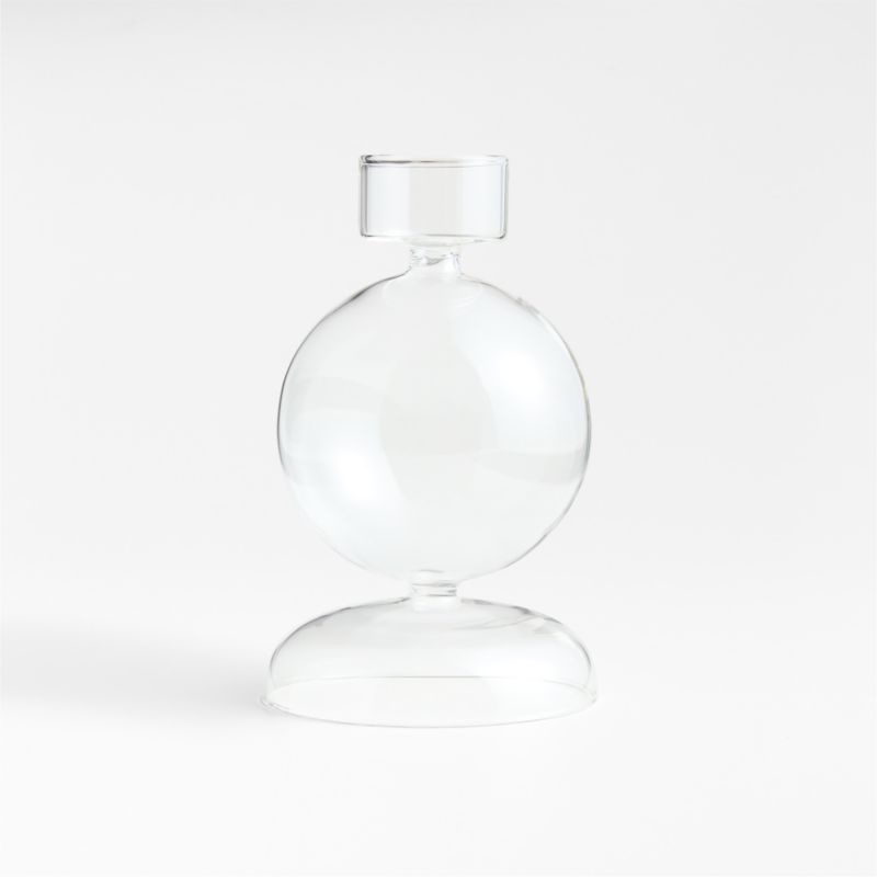 Venezia Large Clear Glass Tealight Candle Holder - image 3 of 8