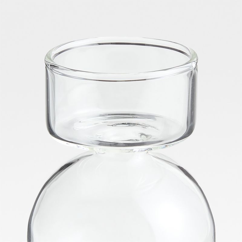 Venezia Small Clear Glass Tealight Candle Holder - image 4 of 8