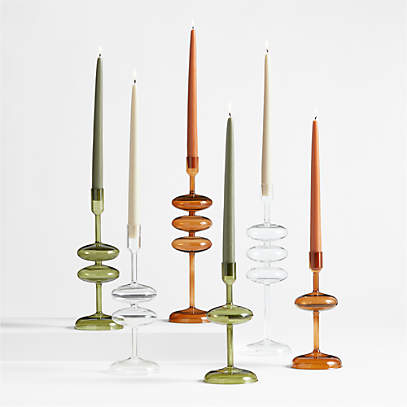 Elsa Medium Glass Tealight Candle Holder + Reviews, Crate & Barrel