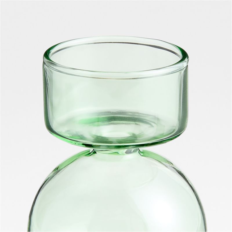 Venezia Small Smoke Green Glass Tealight Candle Holder - image 4 of 8