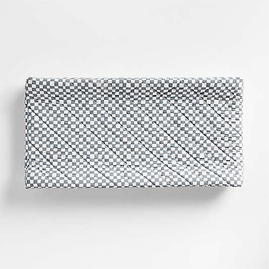 Venice Cloudy Blue Organic Cotton Baby Changing Pad Cover by Leanne Ford