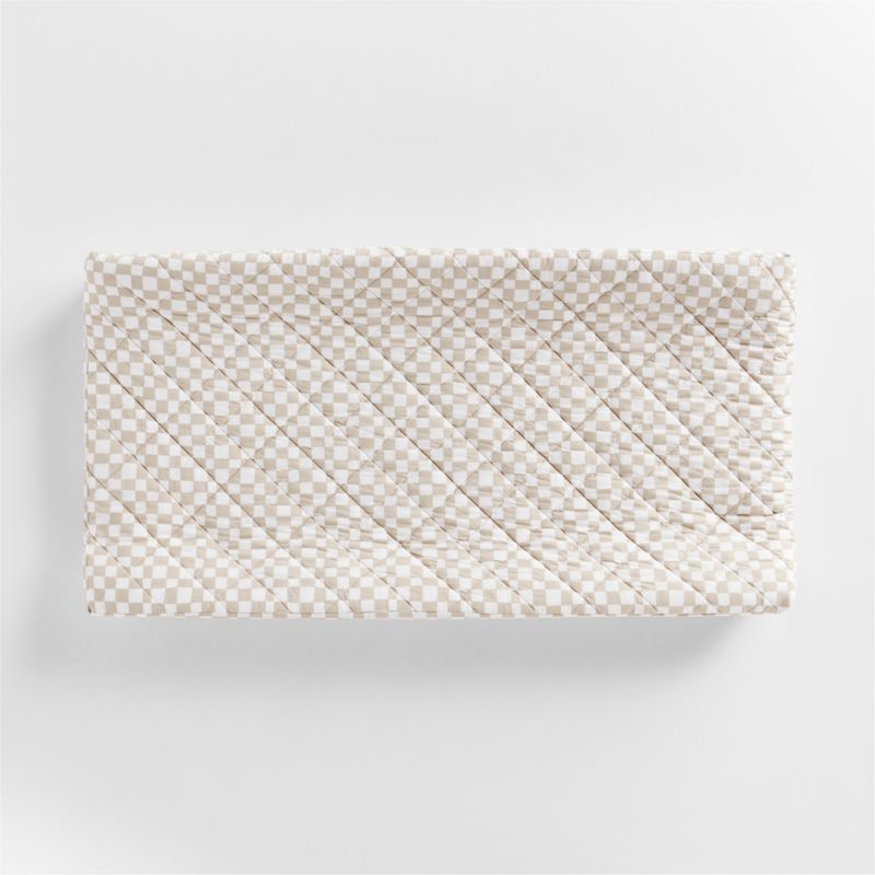 Venice Natural Taupe Organic Cotton Baby Changing Pad Cover by Leanne Ford - image 2 of 3