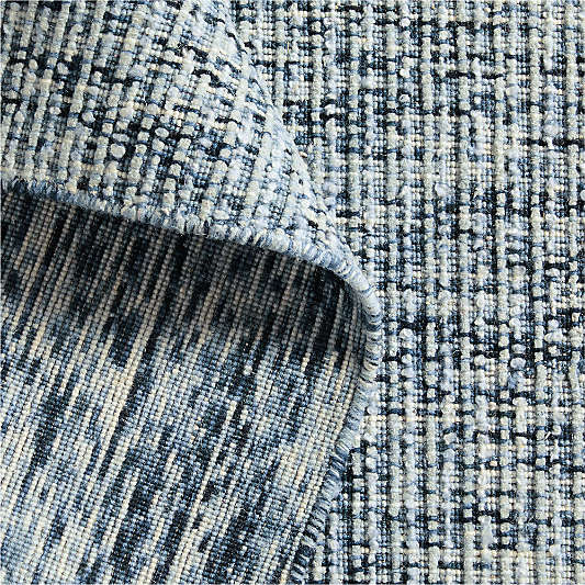 Venice Performance Wool Blend Handwoven Multicolor Blue Area Rug 8'x10'