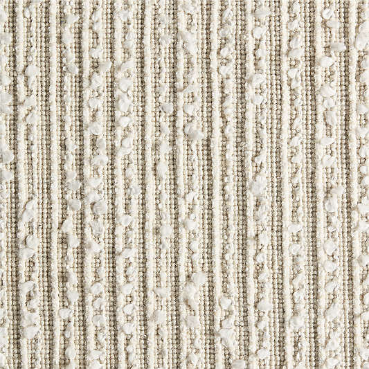 Venice Performance Wool Blend Handwoven Ivory Rug Swatch 12"x18"
