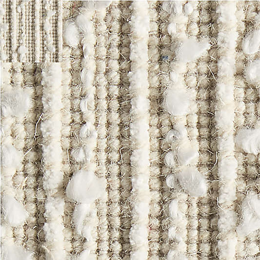 Venice Performance Wool Blend Handwoven Ivory Area Rug 8'x10'