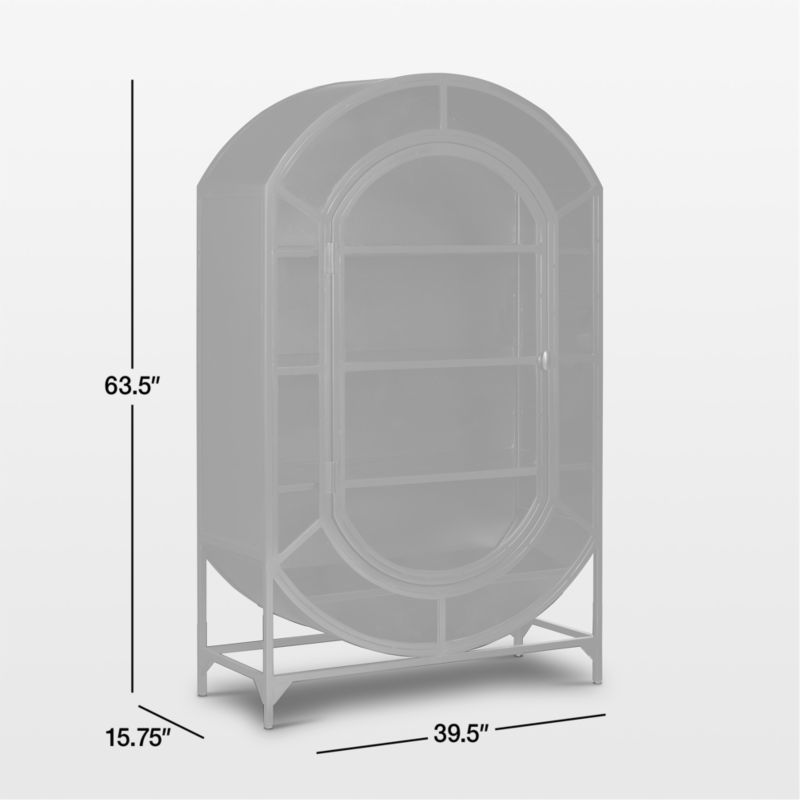 Ventana Black Glass Bar Cabinet