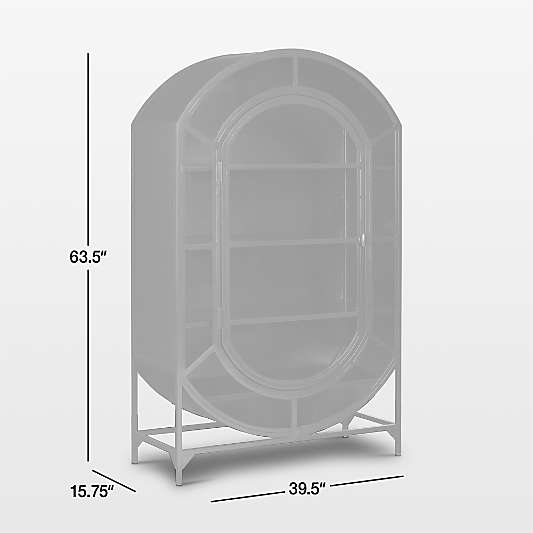 Ventana Black Glass Bar Cabinet