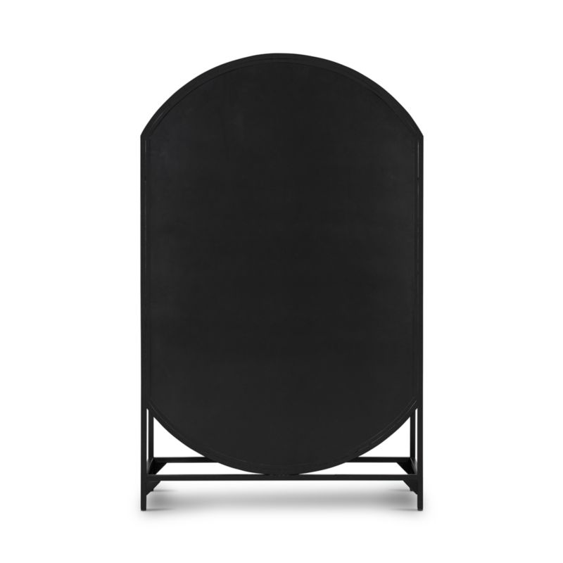 Ventana Black Glass Bar Cabinet