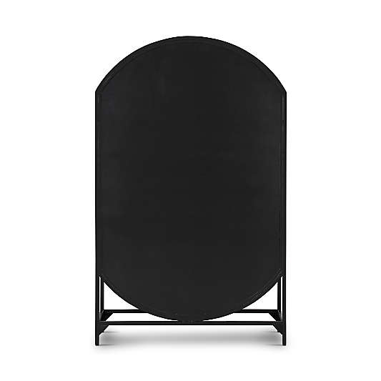 Ventana Black Glass Bar Cabinet