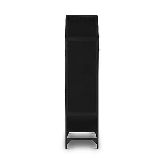 Ventana Black Glass Bar Cabinet