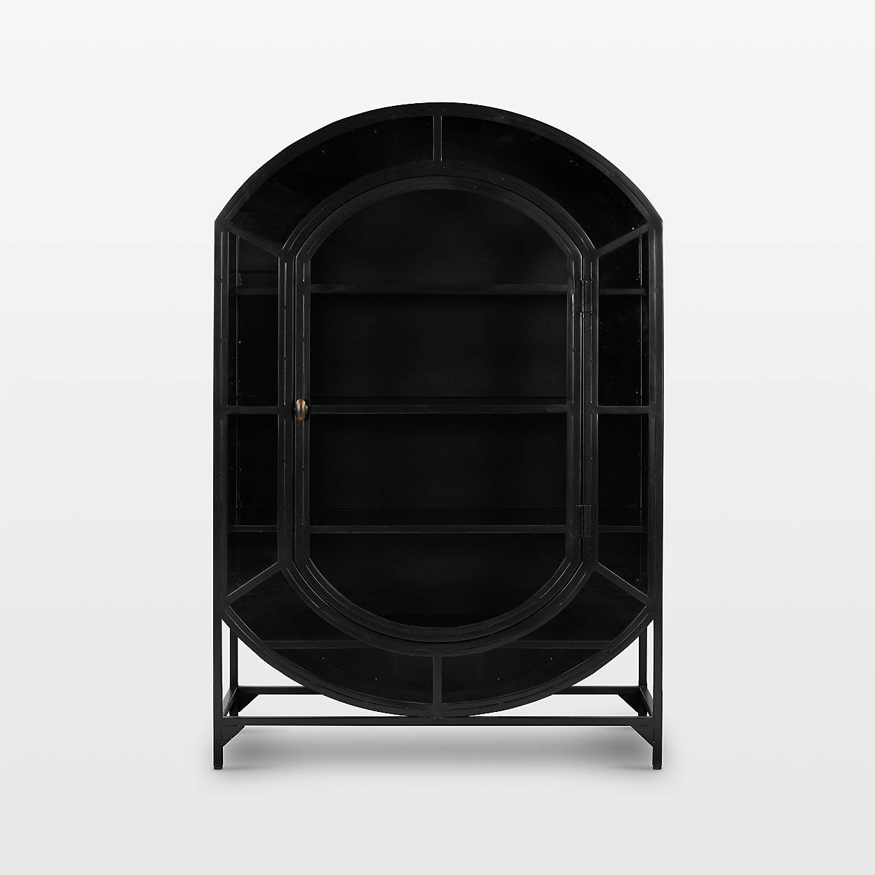 Ventana Black Glass Bar + Reviews Crate & Barrel
