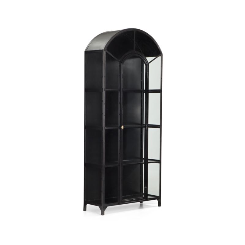 Ventana Black Glass Display Storage Cabinet - image 9 of 15