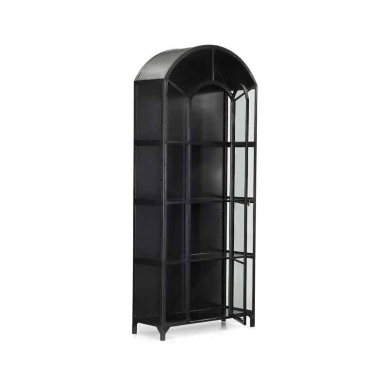 Ventana Black Glass Display Storage Cabinet - image 10 of 15