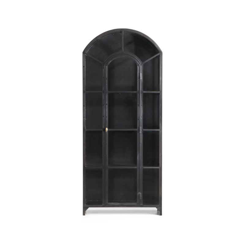 Ventana Black Glass Display Storage Cabinet - image 7 of 15