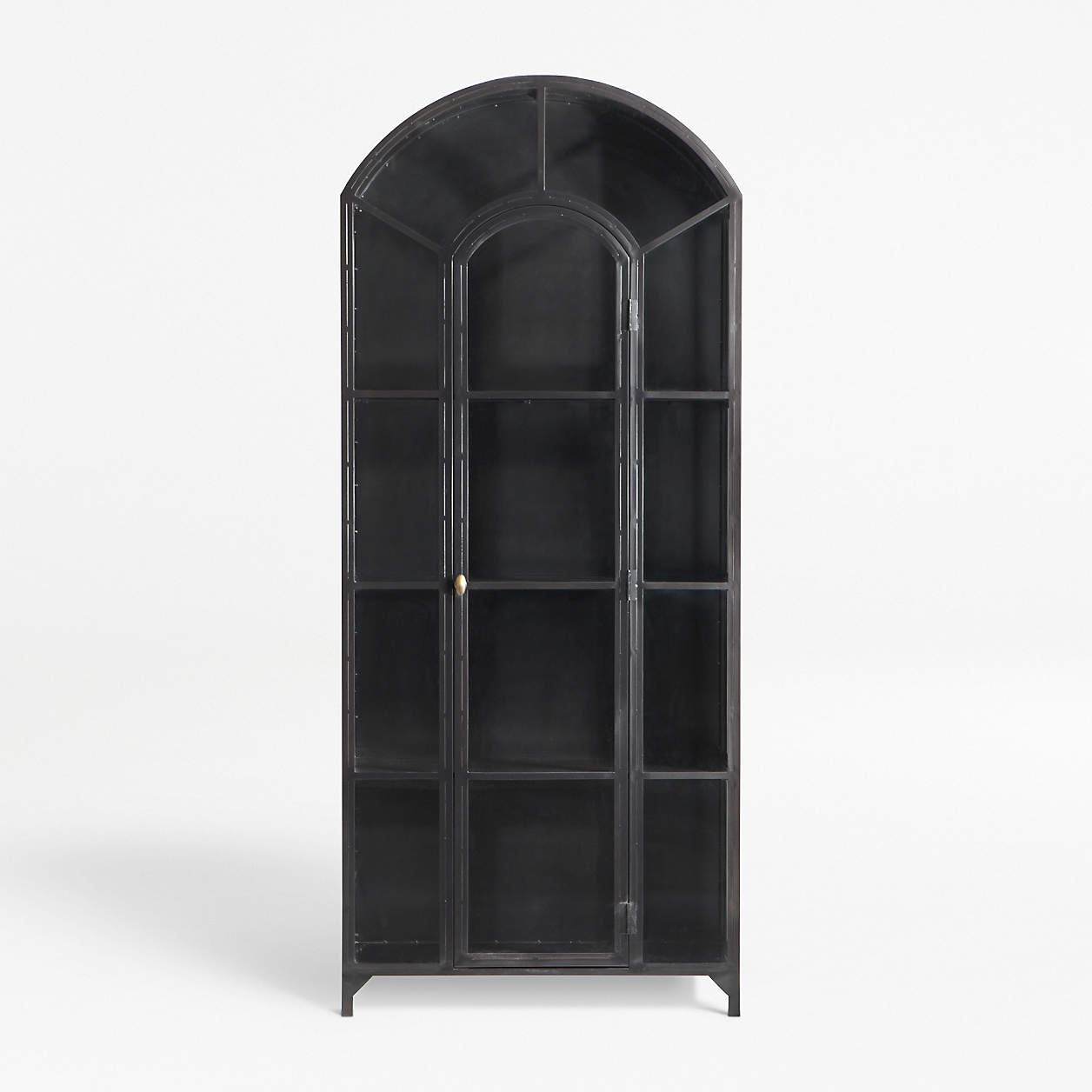 Ventana Black Glass Display Curio Storage + Reviews Crate