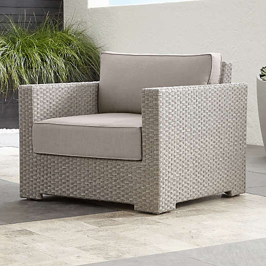 Ventura Quartz Lounge Chair with Silver Sunbrella ® Cushions