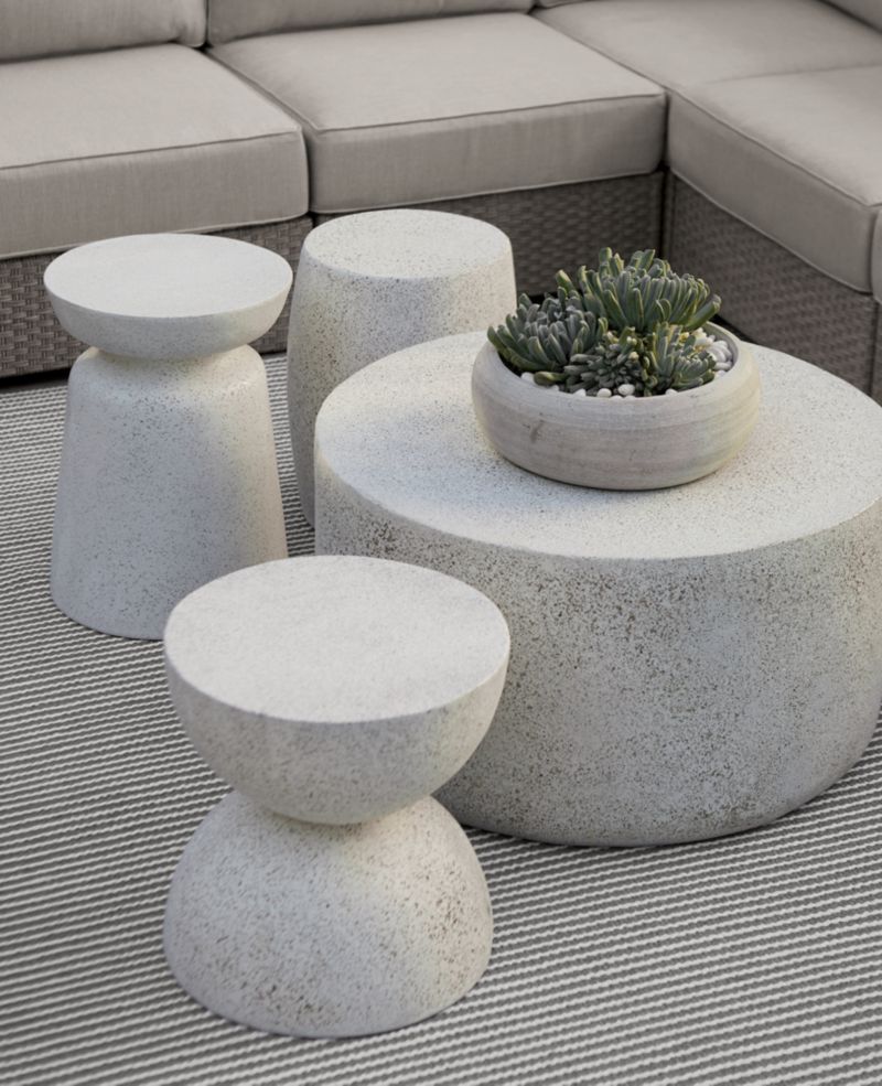 Ridge Outdoor Garden Stool Side Table - image 6 of 16