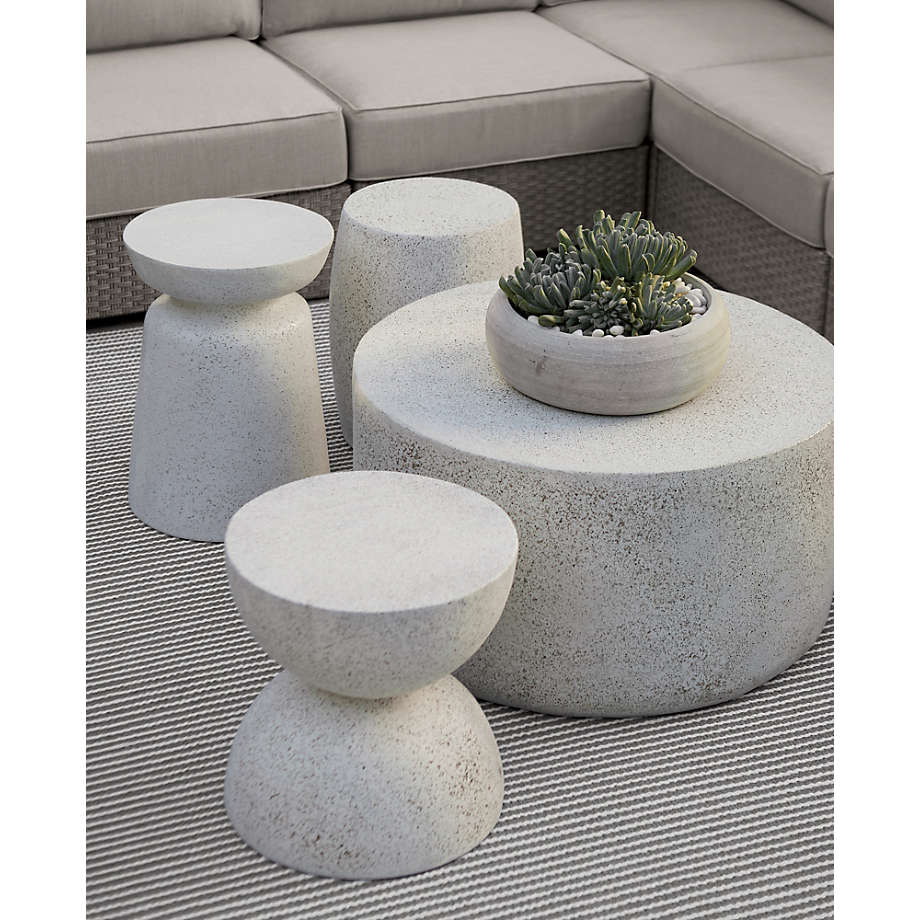 Crate and barrel store outdoor side table