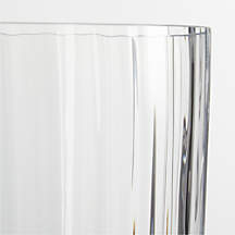 Venus Fluted Glass Hurricane Candle Holder 12.5" + Reviews | Crate & Barrel