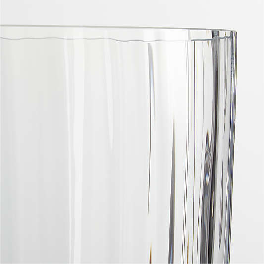 Venus Fluted Glass Hurricane Candle Holders