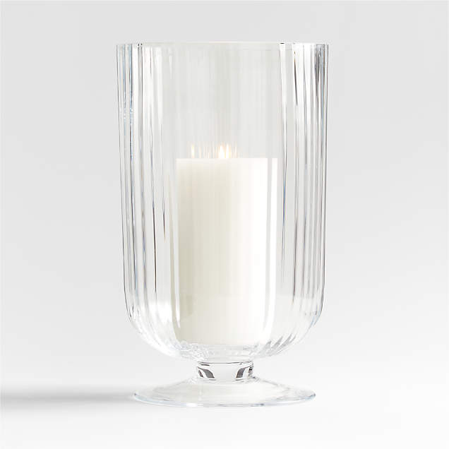 Alder Glass Hurricane Candle Holders Crate & Barrel Canada