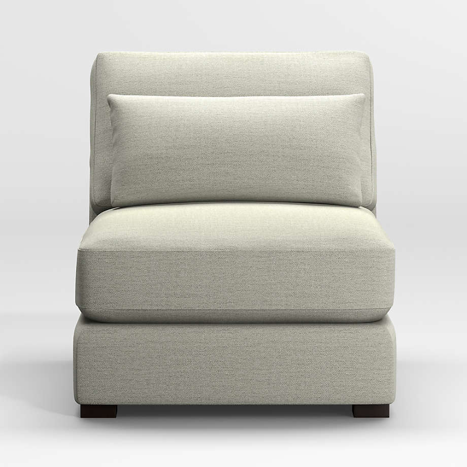 Verano II Armless Chair + Reviews Crate and Barrel