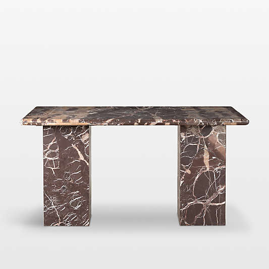 Verbana 60" Merlot Marble Console Desk