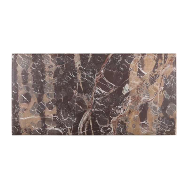 Verbana 60" Merlot Marble Console Desk - image 4 of 5