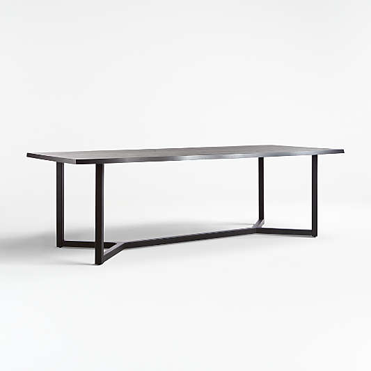 Verge 100" Black Live Edge Dining Table