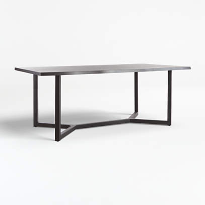 Verge Black Live Edge Dining Tables, Crate And Barrel Dining Table