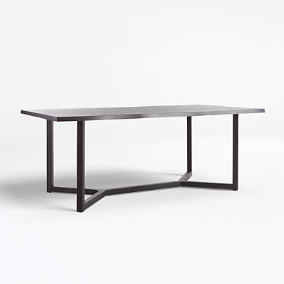 Verge 80" Black Live Edge Dining Table