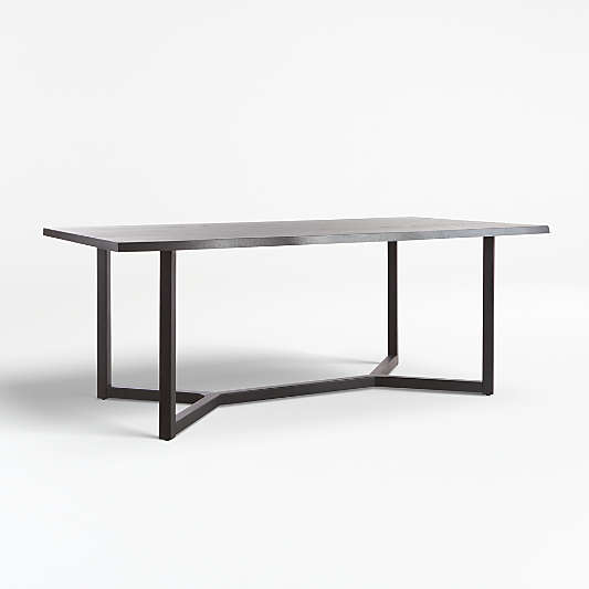 Verge 80" Black Live Edge Dining Table