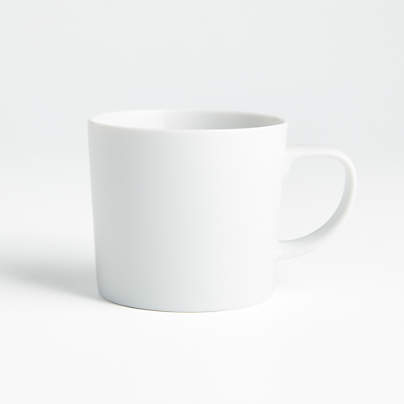 Verge 10-Oz. White Porcelain Mug