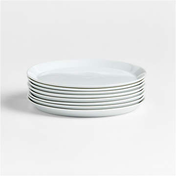 Verge Dinner Plates, Set of 8 + Reviews | Crate & Barrel