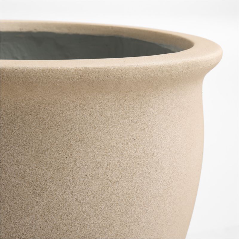 Veridia 15" x 16.5" Sand Indoor/Outdoor Ficonstone Planter - image 2 of 5