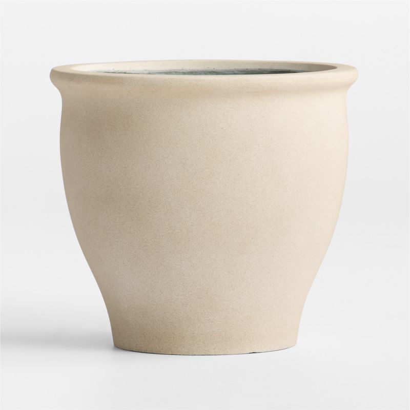 Veridia 15" x 16.5" Sand Indoor/Outdoor Ficonstone Planter - image 4 of 5