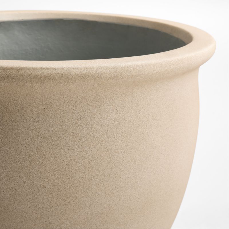 Veridia 15" x 16.5" Sand Indoor/Outdoor Ficonstone Planter - image 1 of 4