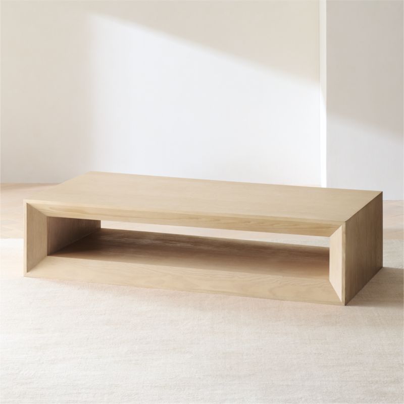 Vernon Natural Pine Wood 68" Rectangular Coffee Table - image 8 of 17