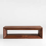 Panos Brown Solid Acacia Wood 51" Oval Coffee Table