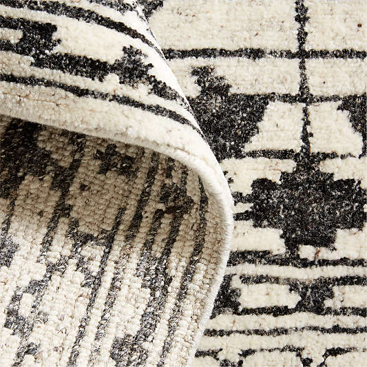 Verona Wool Hand-Knotted Ivory Area Rug 10'x14'