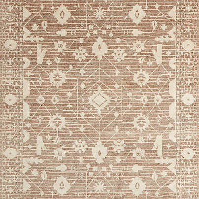 Verona Wool Hand-Knotted Rust Area Rug 10'x14'