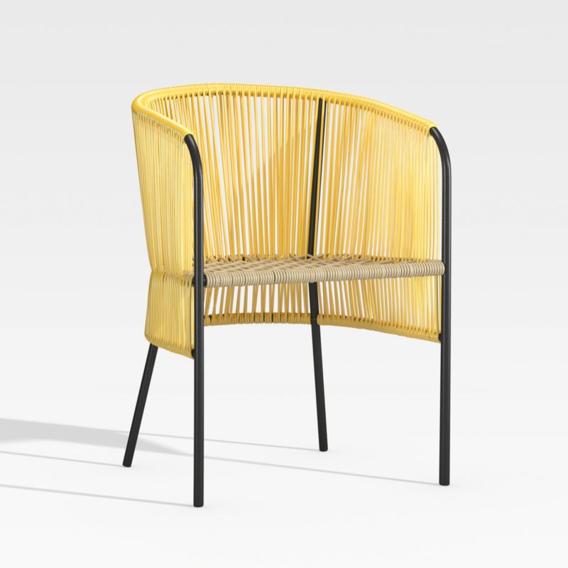 Verro Yellow Outdoor Dining Chair