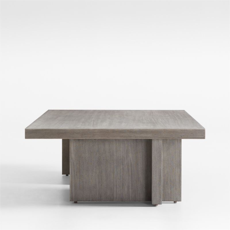 Versa Grey Pine Wood 60" Rectangular Coffee Table