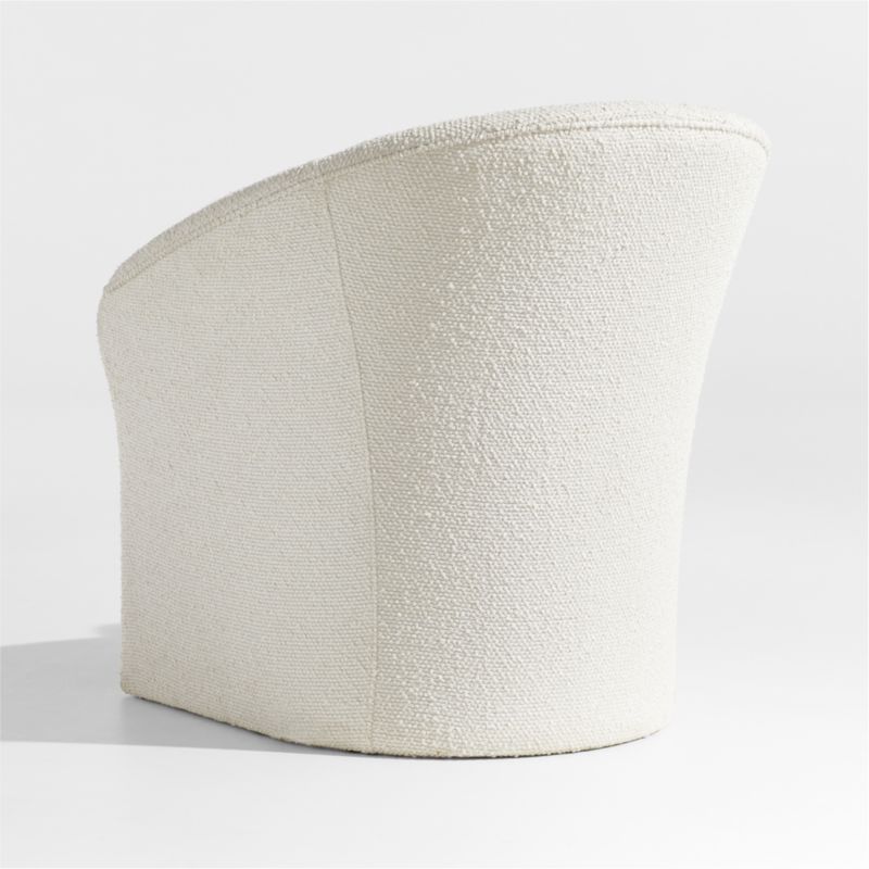 Verso Small Space White Fabric Accent Chair - image 5 of 7