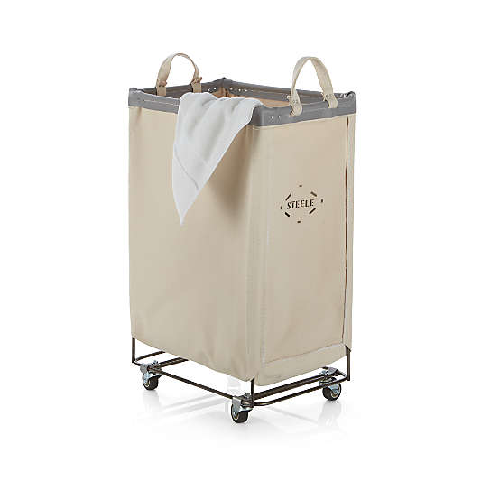 Steele ® Canvas 2.5-Bushel Vertical Rolling Laundry Hamper